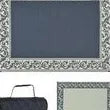 MG INNOVATIVE LLC. Patio Mat, 9x12 Black/beige - RA1