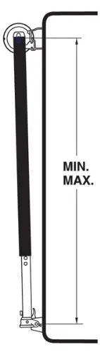 DOMETIC CORP Hardware,universal Tall Black - 9108694387