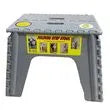 Global Packaging -B&R Plastics 12" E-z Foldz Step Stool Grey - 103-6G