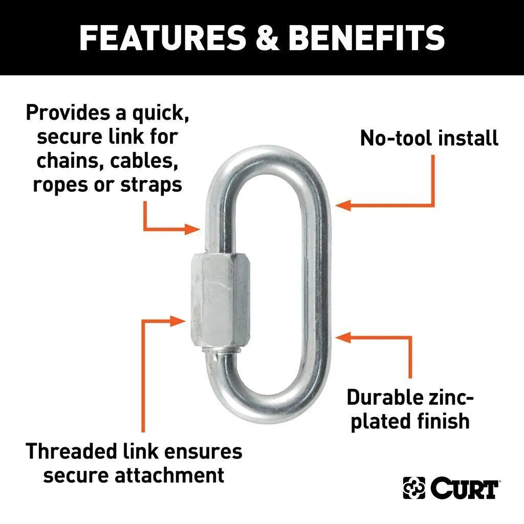 CURT MANUFACTURING LLC 5/16 In Threaded Link 1760LB - 82900