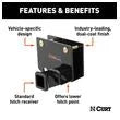 CURT MANUFACTURING LLC Bumper Mount Hitch; 2IN Bumper - 19101