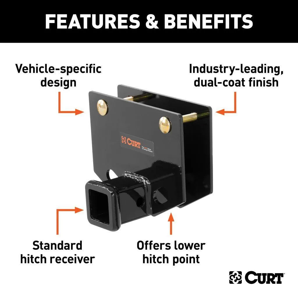 CURT MANUFACTURING LLC Bumper Mount Hitch; 2IN Bumper - 19101