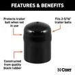 CURT MANUFACTURING LLC Ball Cover Fits 2 5/16 In Ball - 21810