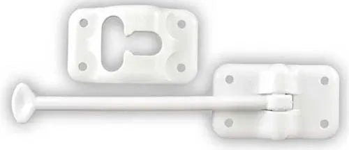 JR PRODUCTS T Door Holder 3-1/2" Wht - 10414B
