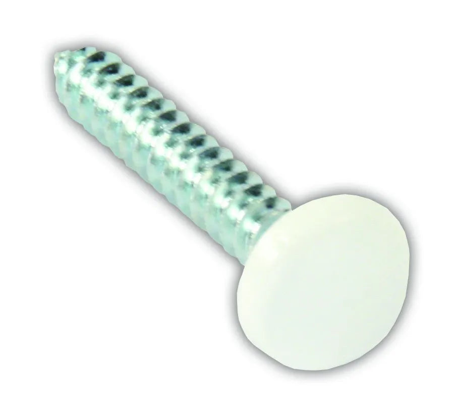 JR PRODUCTS Screws With Covers Wht 14 - 20415