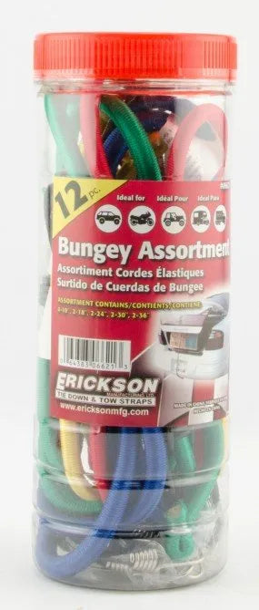 ERICKSON MANUFACTURING Jar Assort Of Bungey 10in,18in - 06621