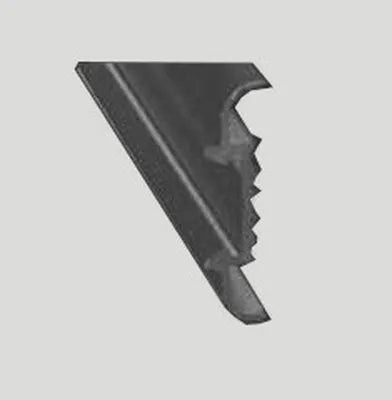 AP PRODUCTS Insert Molding Trim- Black 16' - 021-56402-16