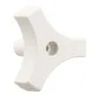 JR PRODUCTS 9/16" Tri-lug Window Knob, Whi - 20165