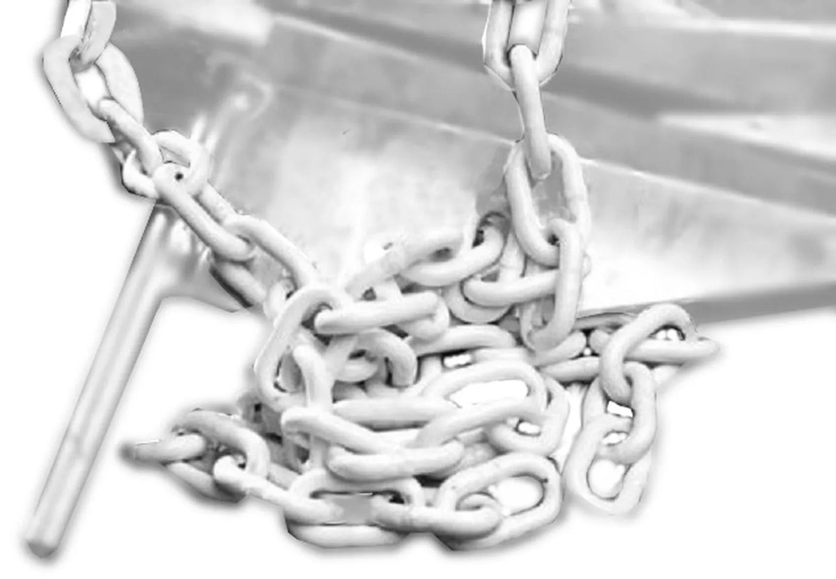 TIE DOWN ENGINEERING 1/4"x4' Poly Ctd Chain With Shkls - 95215