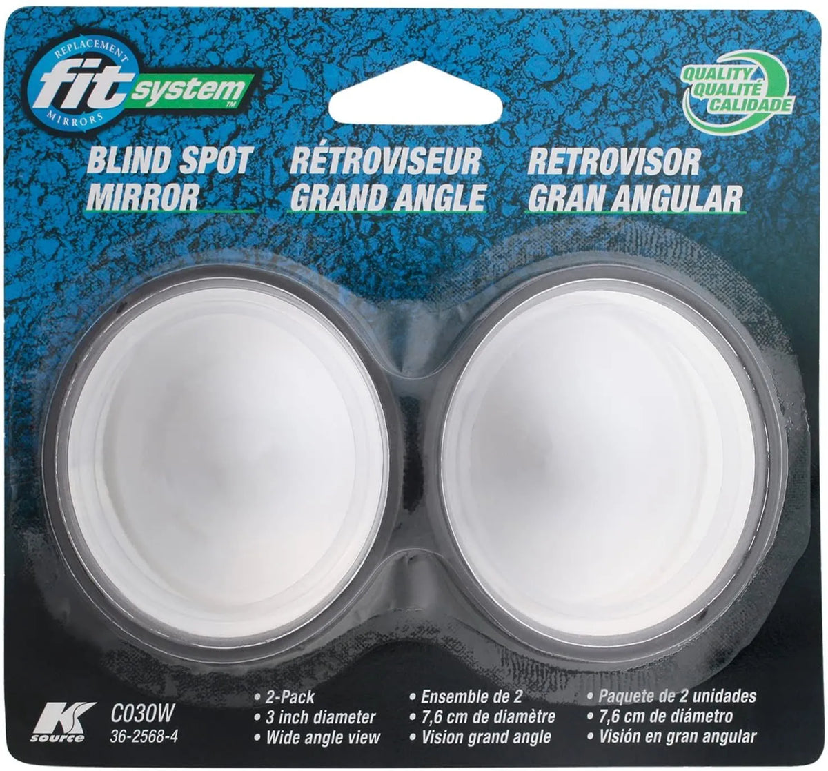 K Source 3" Round, 2pcs - C030W