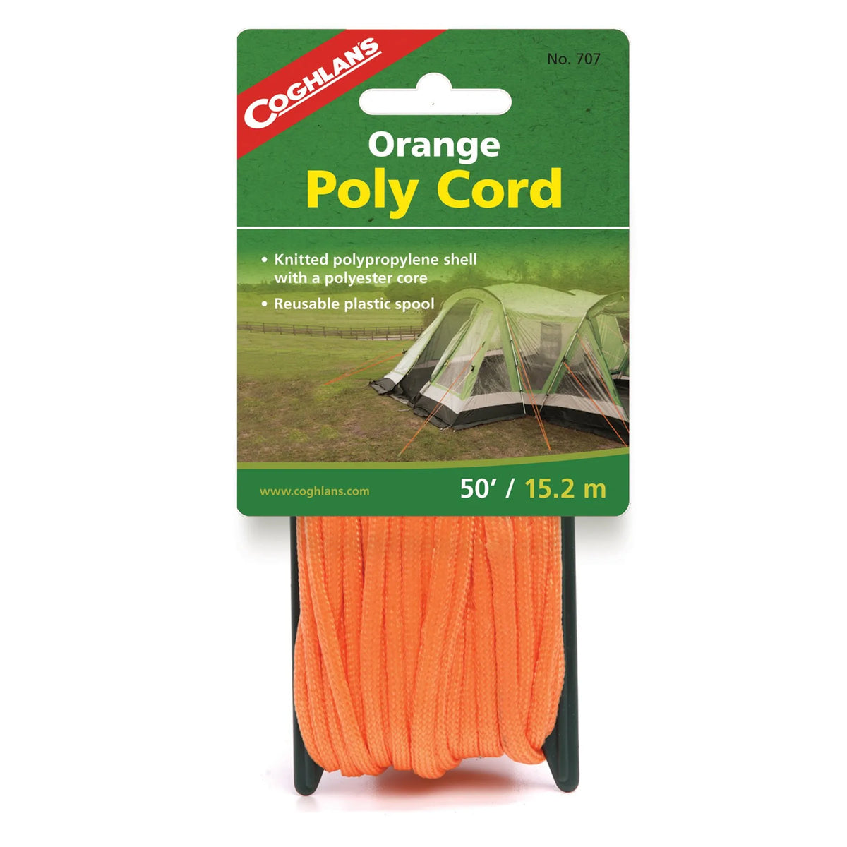 COGHLAN'S Poly Cord - Orange - 50' - 707