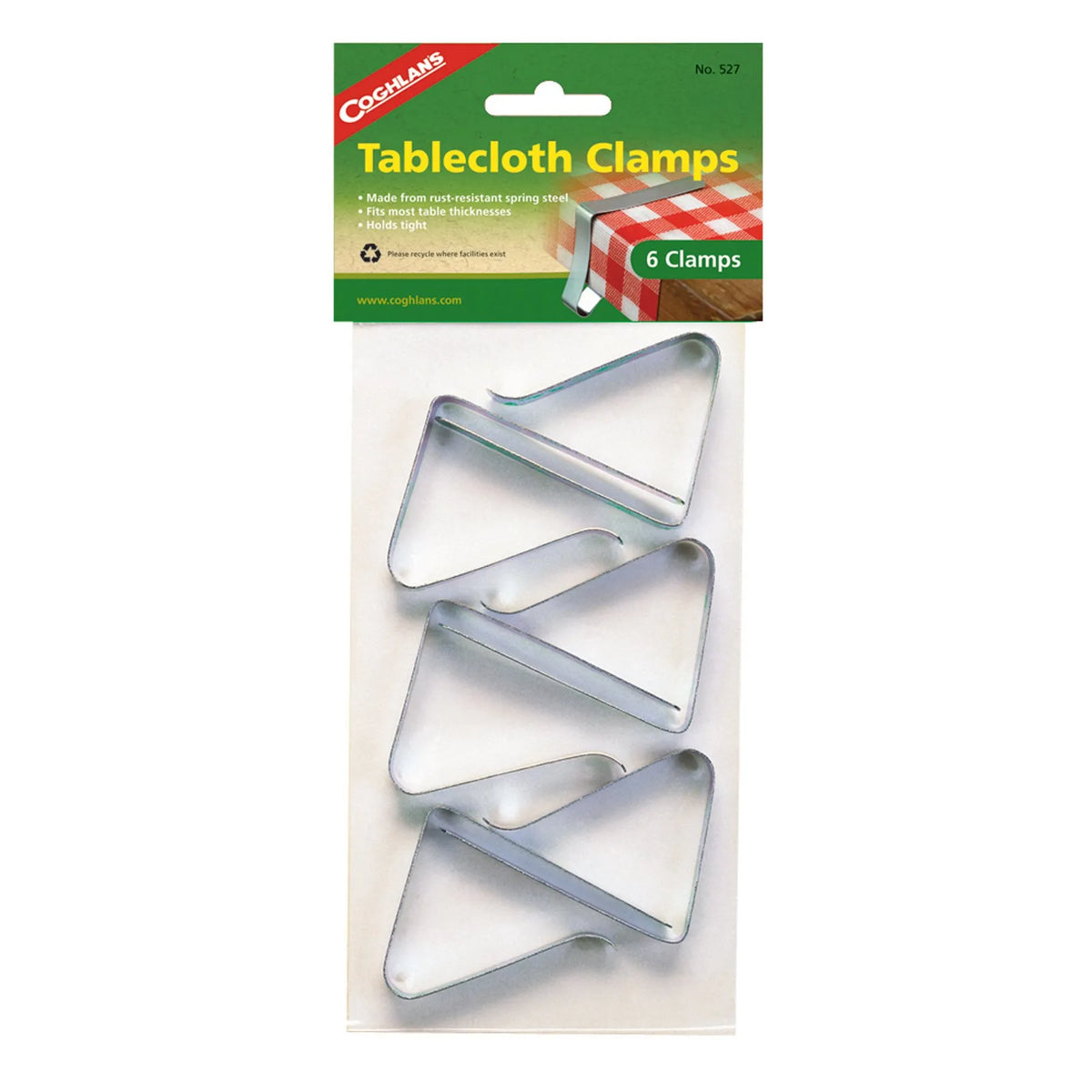 COGHLAN'S Tablecloth Clamps - Package Of 6 - 527