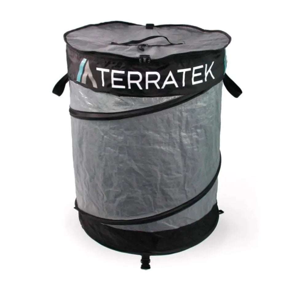 TERRATEK PRODUCTS Collapsible Trash Can /35 Gl. - TK-BIN-GRY-35