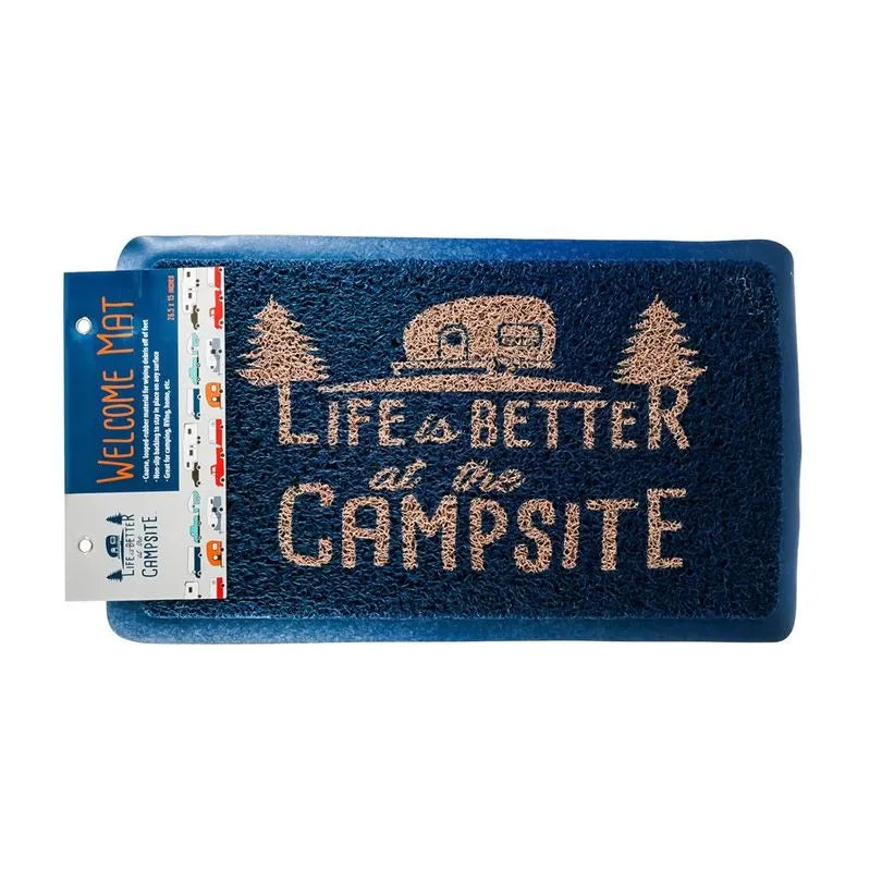CAMCO MANUFACTURING INC Scrub Rug, Blue/orange, Small - 53201