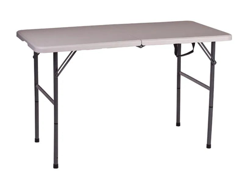 STANSPORT Folding Table - White - 48 In - 616-2448