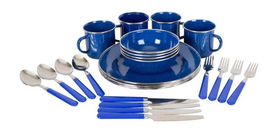 STANSPORT Enamel Camping Tableware Set - - 11220
