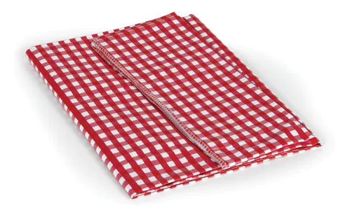 CAMCO MANUFACTURING INC Tablecloth-red/white 52" X 84" - 51019