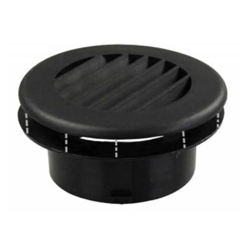 B&B MOLDERS LLC Heat Vent, 4" No Damper, Black - 94265