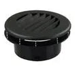 B&B MOLDERS LLC Heat Vent, 4" Dampered, Black - 94268