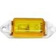 PETERSON MANUFACTURING Clearance Light Lens, Amber - 107-15A
