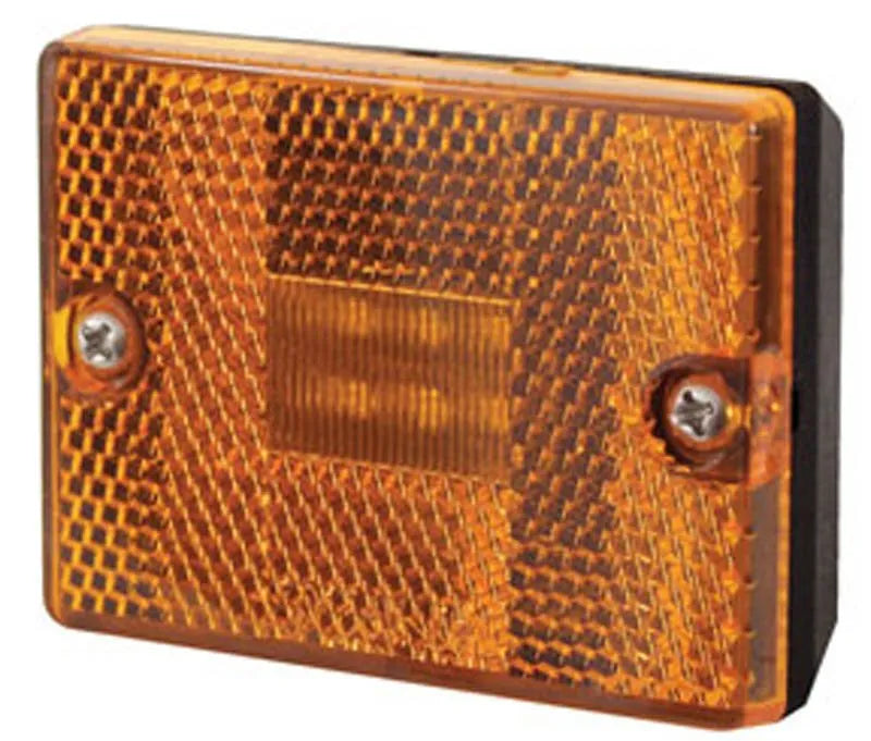 OPTRONICS INTERNATIONAL LED Mark Light;square;stud;amb - MCL36ABP