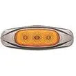 OPTRONICS INTERNATIONAL LED Miroflex Amberstar With Chrom - MCL17ABP