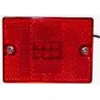 OPTRONICS INTERNATIONAL LED Mark Light;square;stud;red - MCL36RBP