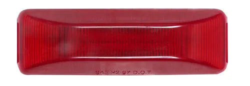 OPTRONICS INTERNATIONAL LED Mark Light Rectangle;red - MCL65RBP