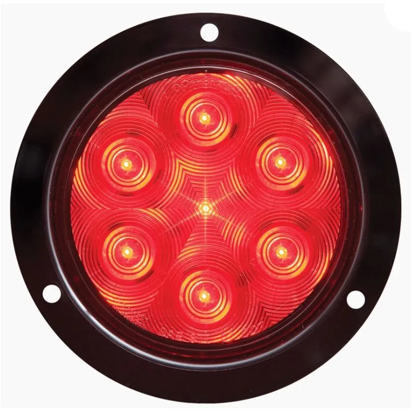 OPTRONICS INTERNATIONAL 7 LED Tail Light Rnd; Flange; - STL13RFBP