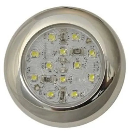 JAMMY INC. Puck Light, Clear With Chrome - J-313-CC