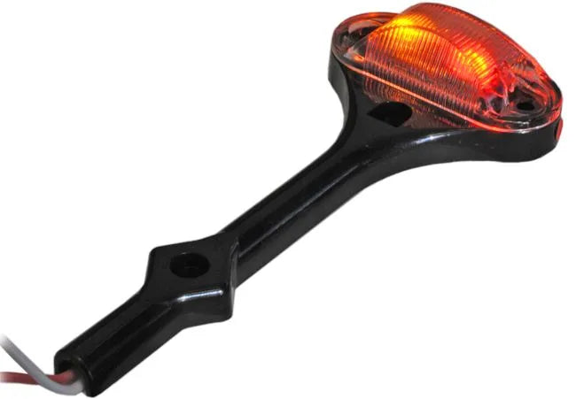 JAMMY INC. Oval LED Fender Light With Bra - J-510-FMR