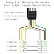 JAMMY INC. 4-Way Flat 30' Harness With 2 Fu - J-6324-WH