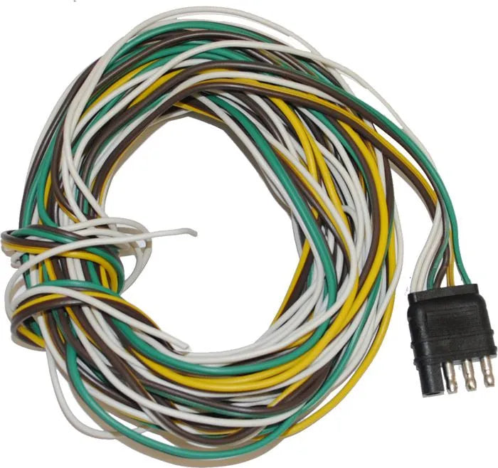 JAMMY INC. 4-Way Flat 35' Harness With 2 Fu - J-6524-WH