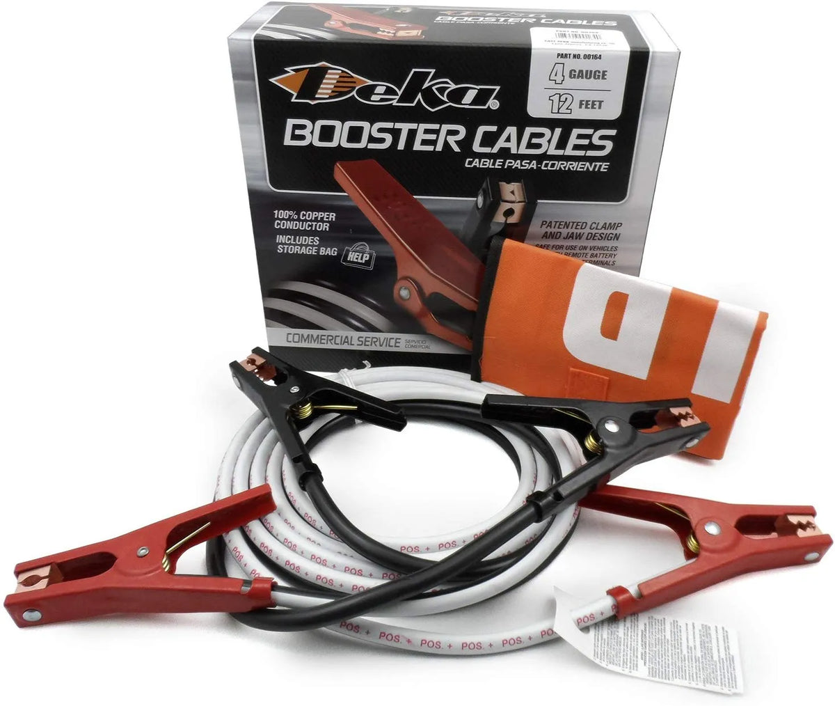 EAST PENN MANUFACTURING Jumper CABLES,4 GA-12' - 00164