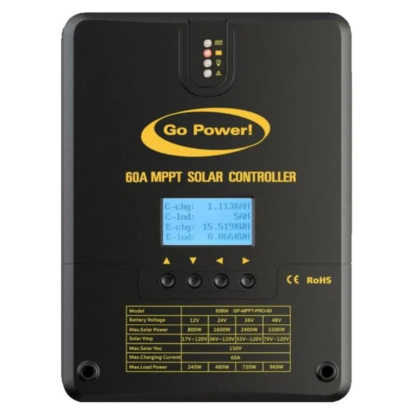 VALTERRA POWER US LLC/GO POWER GP-MPPT-PRO-60: 60A Mppt Solar - GP-MPPT-PRO-60