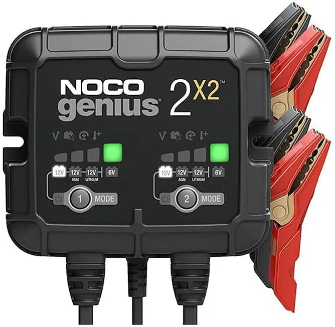 THE NOCO COMPANY 4A 2-Bank Battery Charger - GENIUS2X2