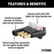 CURT MANUFACTURING LLC LED 4-FLAT Testerpkgd - 58261