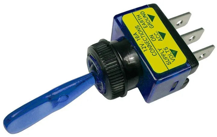 PACIFIC INDUSTRIAL COMP. (PICO) Illuminated Spst Toggle -blue - 5537PT