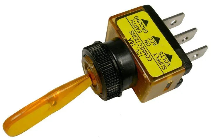 PACIFIC INDUSTRIAL COMP. (PICO) Illuminated Spst Toggle -amber - 5538PT
