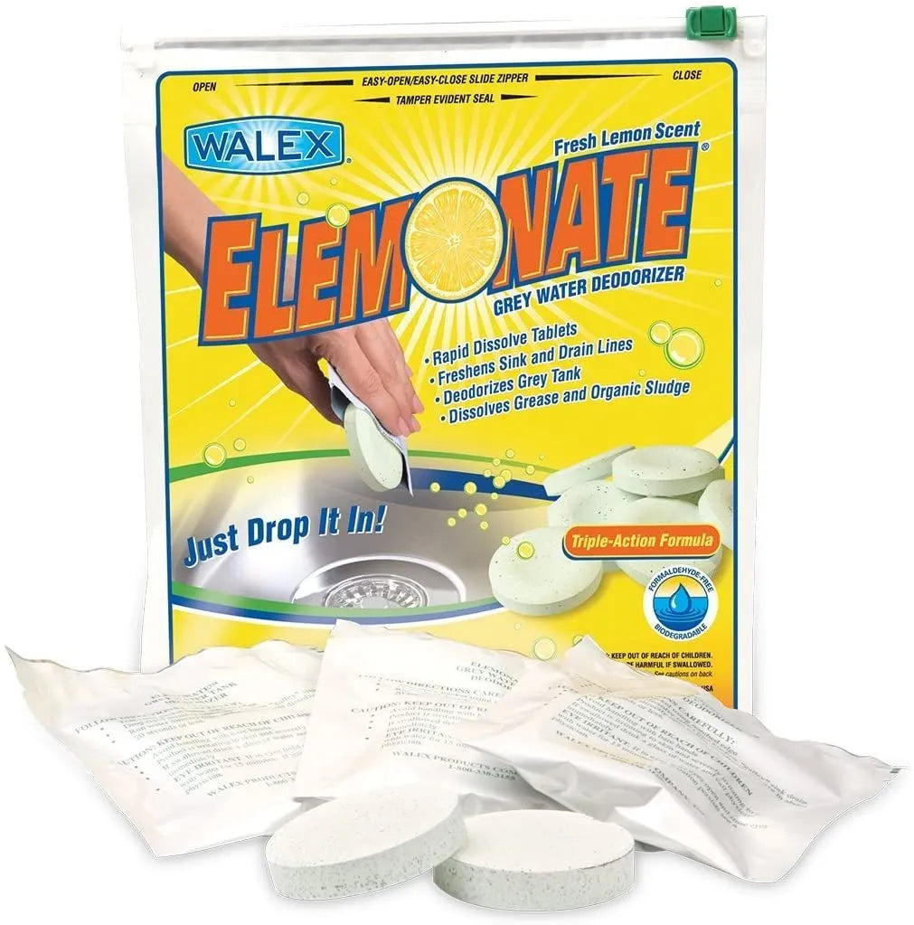 WALEX PRODUCTS CO. INC. Elemonate Grey Water Tablets - ELEMBG