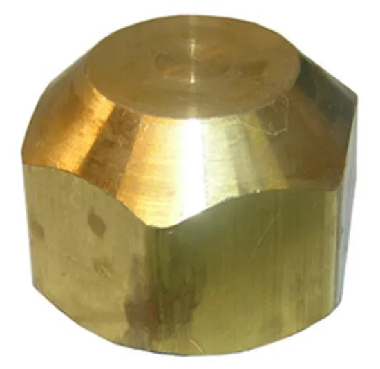 LARSEN SUPPLY Flare Cap 3/8" Brass - 17-4030
