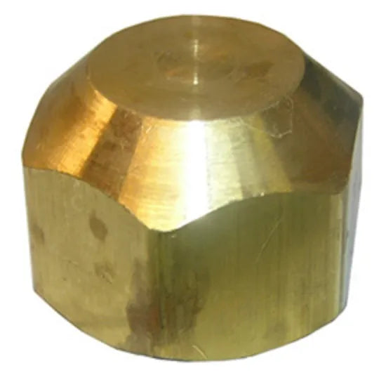 LARSEN SUPPLY Flare Cap 1/2" Brass - 17-4048