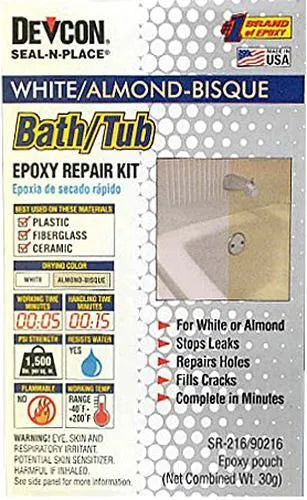 AP PRODUCTS Tub Repair Kit, Whit & Almond - 002-90217