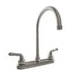 DURA FAUCET J-spout RV Kitchen Faucet Nick - DF-PK330HC-SN