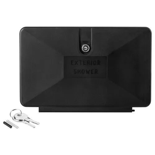 DURA FAUCET RV Exterior Shower Box Door On - DF-SA170D-BK