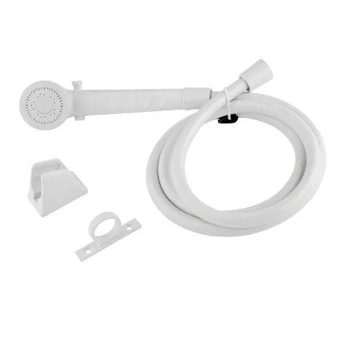 DURA FAUCET RV Shower Head & Hose - White - DF-SA130-WT