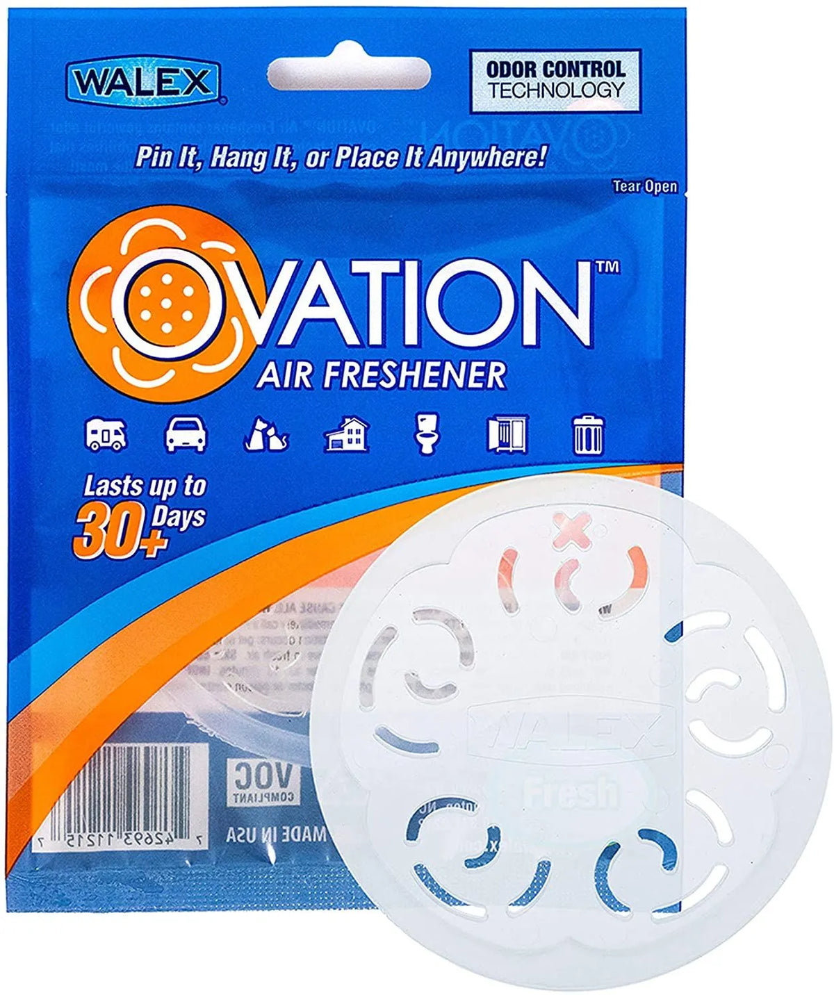 WALEX PRODUCTS CO. INC. Ovation Air Freshener - Fresh - OVAFFRE1