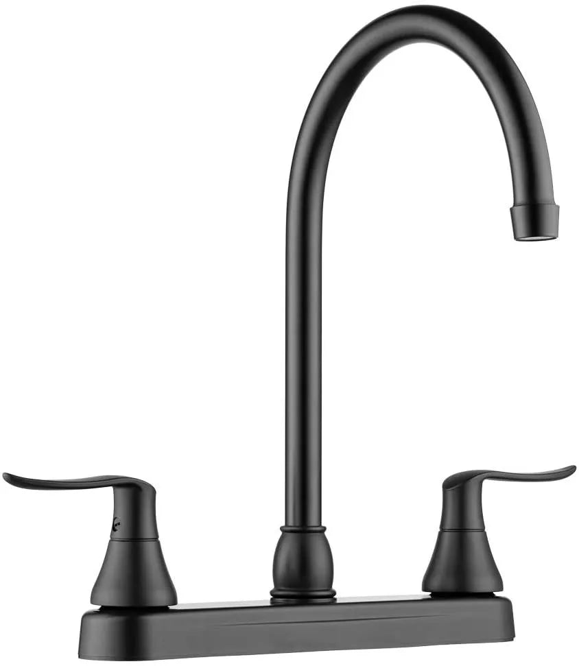 DURA FAUCET Elegant J-spout RV Kitchen Fau - DF-PK330HLH-MB