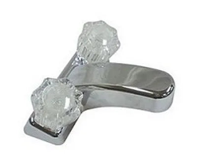 LASALLE BRISTOL Lav Faucet Wht 4" Smk Handles - 20377RW21