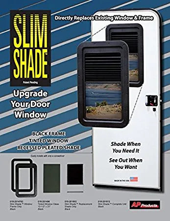 AP PRODUCTS Thin Shade Complete Unit-black - 015-201512
